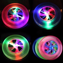 新款led带风叶闪光飞盘 沙滩广场发光玩具 闪光飞碟 户外运动飞盘