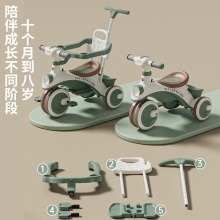 儿童三轮车脚蹬车小孩脚踏车滑行车婴儿推车宝宝玩具车溜溜车