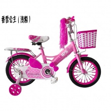 香雪公主 儿童自行车 bike 铁轮 带车篮 带后座 公主自行车