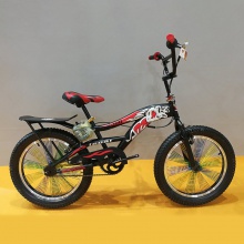 狮王 表演车 铝合金轮 一体轮自行车 加密辐条 有尾和后座和三尾