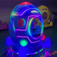 新款户外摆摊儿童汽车电动车亲子双人电动神舟号碰碰车游乐设备厂