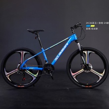 24/26寸两种规格可选圣马一体轮24变速自行车 成人山地车颜色多样