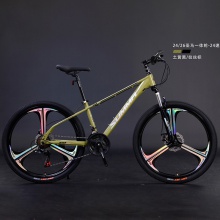 24/26寸两种规格可选圣马一体轮24变速自行车 成人山地车颜色多样