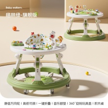 工厂直供婴幼儿学步车宝宝多种功能防侧翻带音乐可折叠宝宝助步车