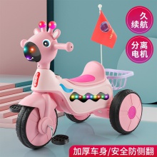 儿童电动三轮车儿童音乐脚踏车玩具卡通宝宝滑行车骑行车