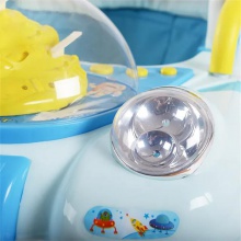 学步儿童彩色高品质塑料婴儿学步车带音乐带蓬学步车