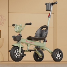 儿童三轮车脚踏车多种功能折叠婴幼儿可坐可躺溜娃音乐手推车自行车