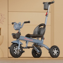 儿童三轮车脚踏车多种功能折叠婴幼儿可坐可躺溜娃音乐手推车自行车