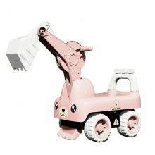 新款儿童挖掘机滑动工程车四轮挖掘机儿童乘坐汽车玩具婴儿儿童摇摆车