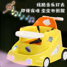 儿童电动车带遥控遛娃宝宝充电玩具车手推学步车餐椅代步车可坐人