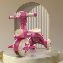 儿童三轮车1-3岁宝宝可骑脚踏车多种功能三轮车手推车平衡车防侧翻