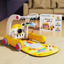 脚踏钢琴健身架新生儿多种功能婴儿助步车宝宝手推车防侧翻益智礼品
