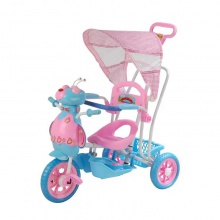 优质材料塑料婴儿白色卡通三轮车三轮自行车儿童三轮车