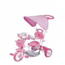 婴儿手推车三轮车儿童带篷手推车三轮自行车卡通三轮车