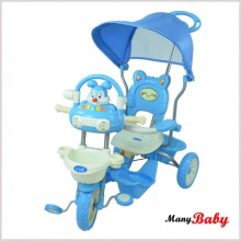 婴儿三轮车3轮带篷三轮车婴儿车旅行卡通三轮自行车