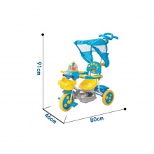 新设计可爱玩具儿童三轮车塑料材料骑行汽车玩具单座三轮车