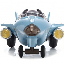 时尚设计 4轮飞机儿童电动骑行带音乐功率显示 儿童飞机电汽车