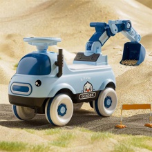 滑行可坐人滑行儿童挖掘机闪光宝宝四轮载人挖机钩机工程车