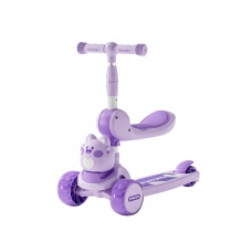 儿童滑板车1到3到6-12岁女孩新款宝宝可坐骑三合一溜溜滑滑车