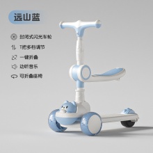 儿童滑板车1-3-6-12岁宝宝三合一音乐灯光滑滑车滑板车儿童