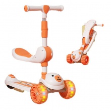 儿童滑板车带座三合一1-2-345-67岁男女孩可坐可骑可滑行车溜溜车
