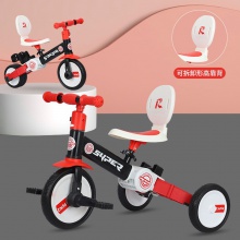 儿童三合一多种功能三轮车可变平衡车遛娃宝宝手推把车