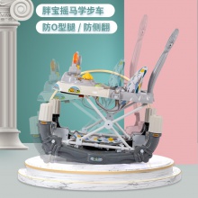 婴儿学步车防O型腿多种功能防侧翻女孩男宝宝可坐儿童助步学行手推