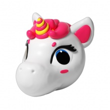 发光白色独角兽滑板车卡通头配饰babycare通用防撞头装饰