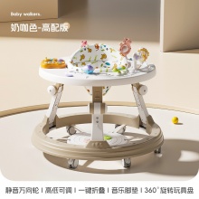 工厂直供婴幼儿学步车宝宝多种功能防侧翻带音乐可折叠宝宝助步车