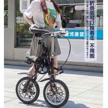 14寸一秒钟折叠自行车14寸成人折叠自行车脚踏自行车