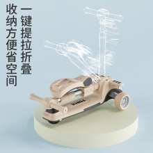 新款儿童滑板车1一6周岁礼物五合一宝宝可坐可推学步小孩滑板