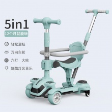 新款儿童滑板车1一6周岁礼物五合一宝宝可坐可推学步小孩滑板