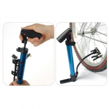 便携式高压充气筒铝合金自行车打气筒山地车迷你骑行装备
