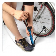 便携式高压充气筒铝合金自行车打气筒山地车迷你骑行装备