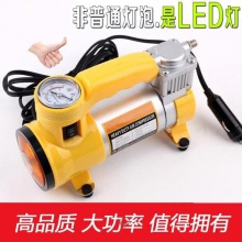 金属汽车打气泵强充气机 带灯照明带胎压表车载车用轮胎充气泵