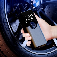 便携式迷你自行电动轮胎打气筒气泵手持无线充电数显车载充气泵