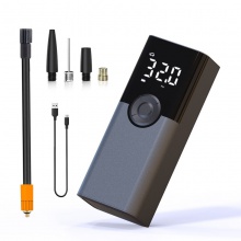 便携式迷你自行电动轮胎打气筒气泵手持无线充电数显车载充气泵