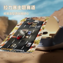 计时版儿童赛车闯关大冒险方向盘玩具可前后换挡趣味避障游戏机