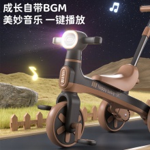 新款儿童三轮车小孩脚踏车平衡车多种功能神器宝宝婴儿外出轻便小推