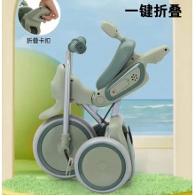 新款时尚儿童三轮车1-6岁儿童三轮车音乐灯光折叠三轮车