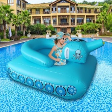 新款充气喷水坦克 喷水车泳池 坦克式喷水圈喷射喷水恐龙水枪