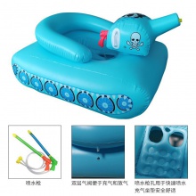 新款充气喷水坦克 喷水车泳池 坦克式喷水圈喷射喷水恐龙水枪