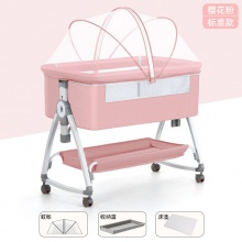 婴儿床新生儿床拼接大床宝宝摇床bb儿童床摇篮床多种功能移动可折叠