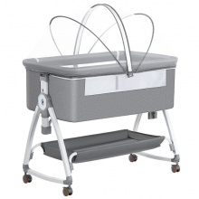 婴儿床新生儿床拼接大床宝宝摇床bb儿童床摇篮床多种功能移动可折叠