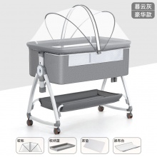 婴儿床新生儿床拼接大床宝宝摇床bb儿童床摇篮床多种功能移动可折叠