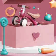 新款儿童平衡车无脚踏1-3岁宝宝学步四轮玩具溜溜车礼物礼品