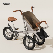 新品亲子母婴车反向装带娃神器遛娃代步三轮车接送孩子上学代步车