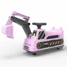 新款单包装儿童挖土机工程车1-3岁滑行车玩具仿真玩具可坐人男孩