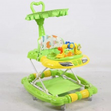带轮子婴儿可折叠婴儿学步车独特的可以坐着和推动反O形腿防止翻滚