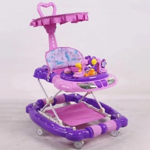 带轮子婴儿可折叠婴儿学步车独特的可以坐着和推动反O形腿防止翻滚
